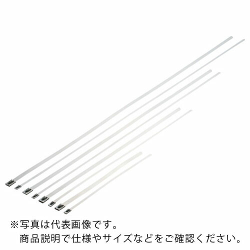 PANDUIT ( パンドウイット ) MLTタイプ 自動ロック式ステンレススチールバンド SUS304 幅7.9mm 長さ521mm 50本入り ( MLT6H-LP )
