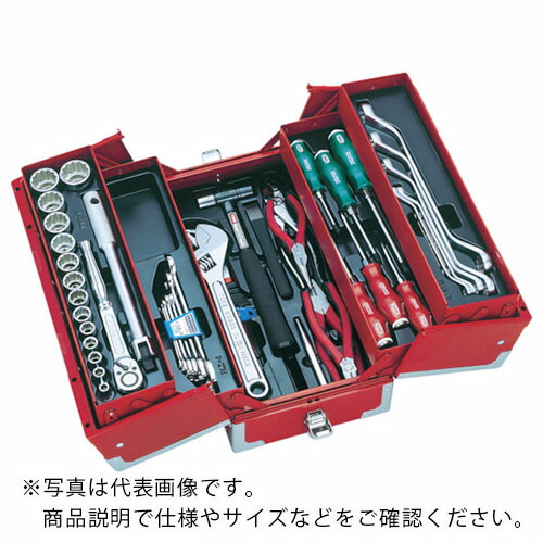 TONE 整備用工具セット ツールセット シルバー 差込角12.7mm 53点セット ( TSS4331SV )