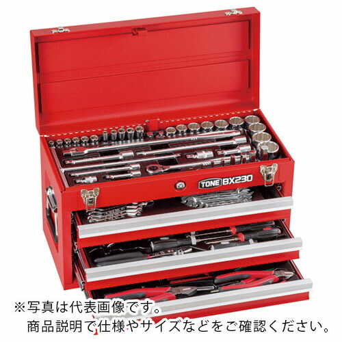 TONE 保全用手道具仕掛ける 物の具仕掛ける 差込角9.5粍 12.7粍 86点仕掛ける 引っ敷き黒いこと ( TSX950BK )