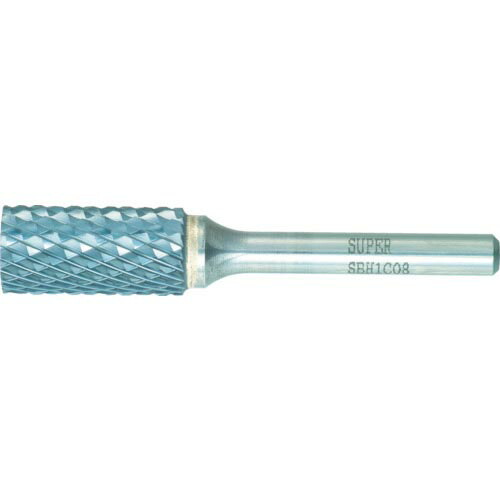 スーパー ( スーパーツール ) スーパー超硬バー 重切削用 ロー付タイプ 円筒型 刃径:12.7mm 軸径:6.0mm ( SBH1C08 )