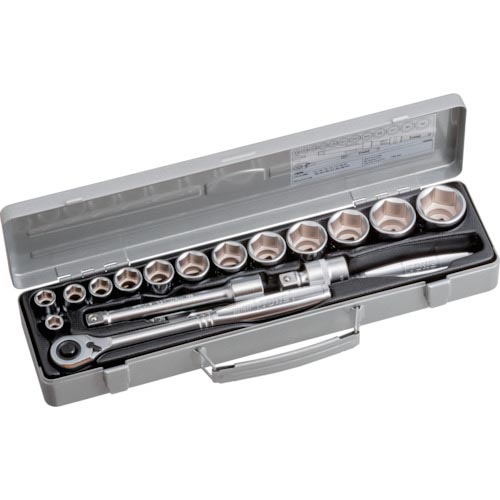 TONE ソケット鍵仕掛ける 差込角12.7粍 17pcs 6角(10粍~) ( 760MS )