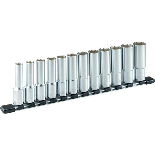 TONE ディープソケットセット(6角・ホルダー付) 12pcs 差込角12.7mm ( HSL412 )