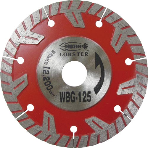 エビ ( ロブテックス ) ダイヤモンドカッター ぶった斬り 127mm ( WBG125 )