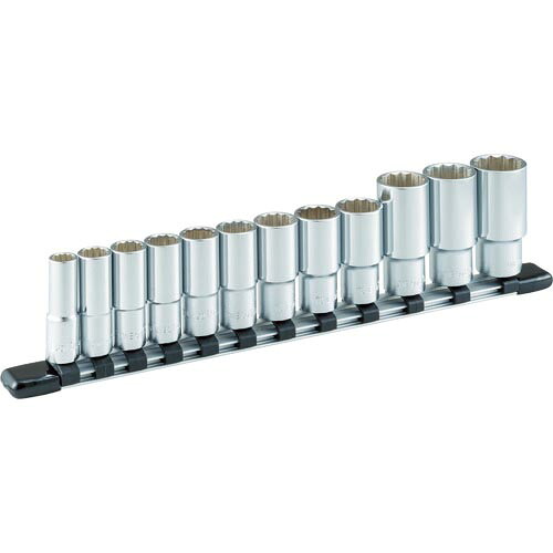 TONE ディープソケットセット(12角・ホルダー付) 12pcs 差込角9.5mm ( HDL312A )