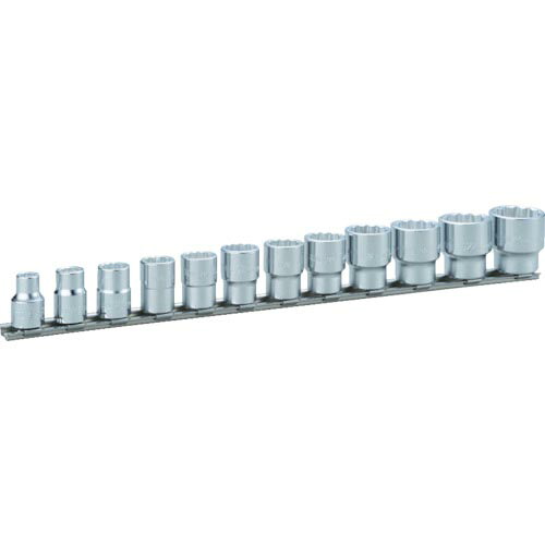 TONE ソケットセット(12角・ホルダー付) 12pcs 差込角9.5mm ( HD312A )