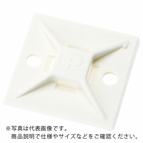 PANDUIT ( パンドウイット ) マウントベース ゴム系粘着テープ付き 白 (500個入) ( ABM112-A-D )