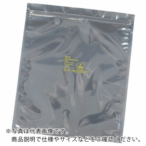 SCS ( DESCO ) 静電気シールドバッグ ジップトップタイプ203X254mm 100枚入 ( 300810 )