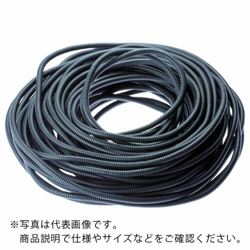PANDUIT ( パンドウイット ) コルゲートチューブ 耐熱性ナイロン6 スリット付黒 内径8.9 30.48m ( CLT35N-C630 )