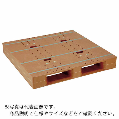 NPC ( 日本プラパレット ) プラスチックパレットZD-1111E 片面ニ方差し ライトグリーン ( ZD-1111E-LG ) 【メーカー取寄】