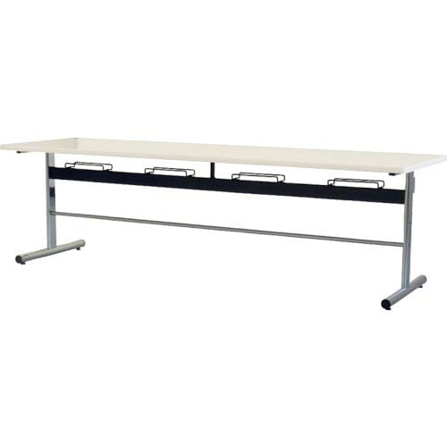 TOKIO ( 藤沢工業 ) 食堂用テーブル ソフトエッジ 2400×750mm ホワイト ( DA-2475-W ) 【メーカー取寄】