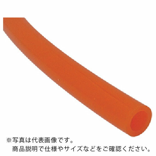 チヨダ ( 千代田取り引き ) ポリウレタン熱電子管 TEタッチチューブ 16粍/100m オレンジ色 ( TE-16-100 OR )
