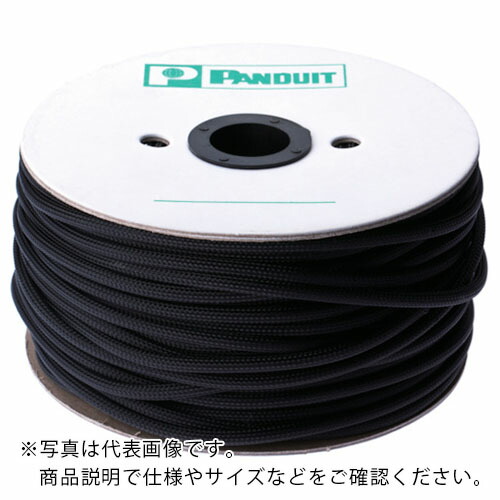 PANDUIT ( パンドウイット ) スーパーネットチューブ(ほつれ押しとどめる印字機) 黒 外径19.1粍 30.48m ( SE75PSC-CR0 )