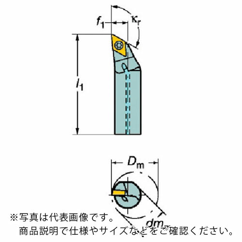 サンドビック コロターン107 ポジチップ用ボーリングバイト(210) ( A25T-SDXCL 11 (210) )