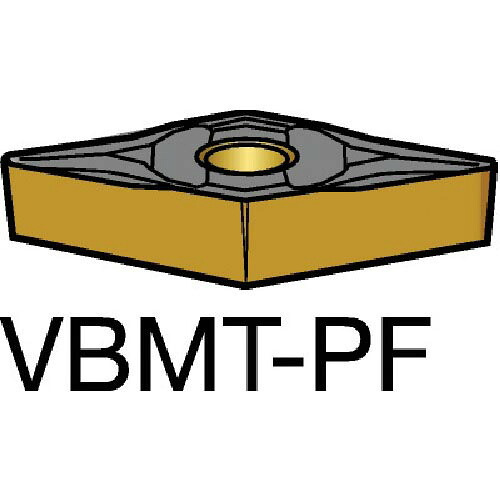 サンドビック コロターン107 旋削用ポジ手当て(120) 1525 ( VBMT 11 03 02-PF 1525 (120) ) 【10個仕掛ける】 DIY・工具-花・ガーデン・DIY-その他