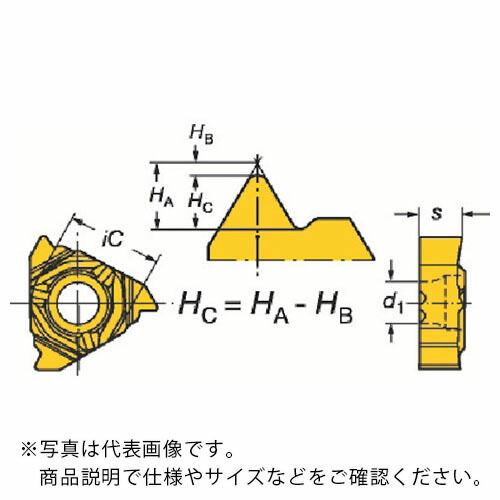 SANDVIK ( サンドビック ) コロスレッド266 ねじ切り加工用チップ(330) ( 266RL-16UN02A160M (330) ) 【10個セット】