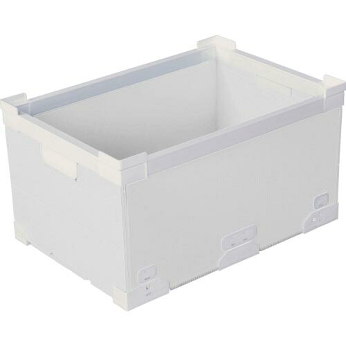 KUNIMORI ( 国盛化学 ) プラダン折畳み FNS入れもの 40L(SW隅っこ)白いこと ( 79100-FNS40L-WH )