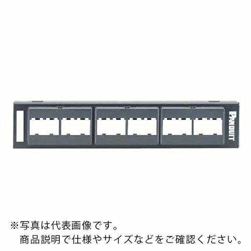 PANDUIT ( パンドウイット ) 12ポート用壁面取付パッチパネル枠 ブラケット取り付けタイプ ( CPP12WBL ) 【10個セット】