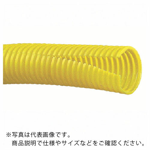 PANDUIT ( パンドウイット ) コルゲートチューブ ポリエチレン スリット付き黄 内径19.5mm 30.48m ( CLT75F-C4 )