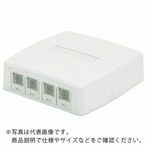 PANDUIT ( パンドウイット ) CAT6発条シャッター付き添い人ローゼットキット 4個口 白 JOQ4BH600 ( JOQ4H600 )