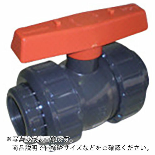 エスロン ( 積水化学工業 ) 塩ビ製ボールバルブ ねじ式 本体PVC OリングEPDM 40 長さ170mm×高さ101mm ( BV40NX )