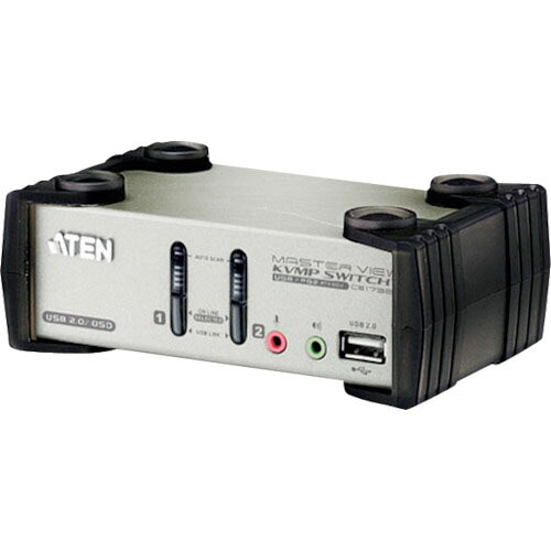 ATEN ( ATEN ) KVMP[[TM上]]スイッチ 2ポート/VGA/USB2.0ハブ2ポート (OSD搭載) ( CS1732B ) 【メーカー取寄】