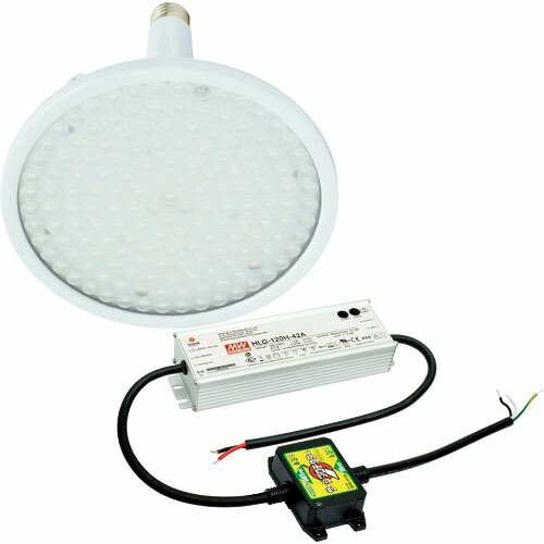 NICHIDO ( 日動工業 ) ハイディスク100W 電源装置外付型 昼白色 口金式 スポット ( L100V2-E39-HS-50K )