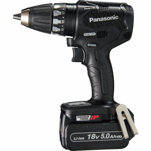 Panasonic デュアル 18V5.0Ah 充電式ドリルドライバー 黒 ( EZ74A3LJ2G-B )