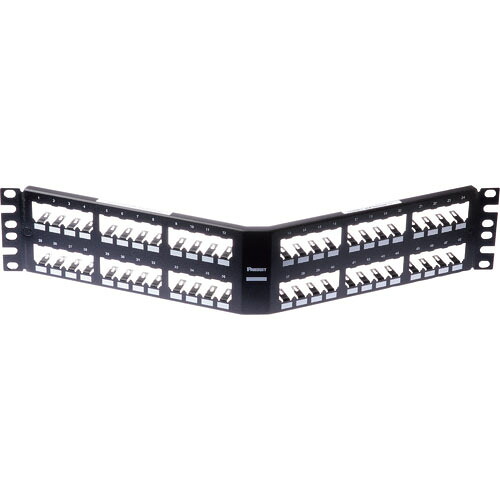 PANDUIT ( パンドウイット ) シールド対応モジュラーパッチパネル枠 アングルタイプ 48ポート ( CPA48BLY )