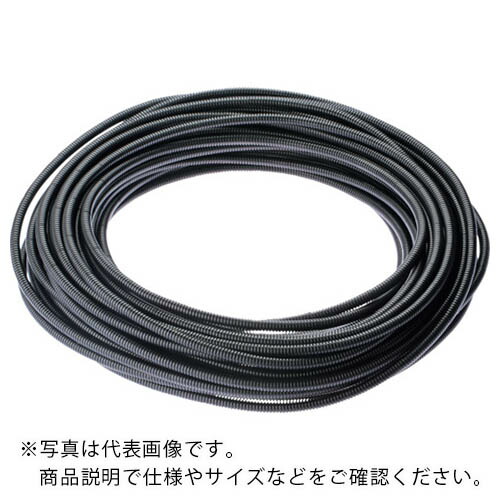 PANDUIT ( パンドウイット ) コルゲートチューブ ポリエチレン 細長い切口なし 黒 ( CLTS150F-D )