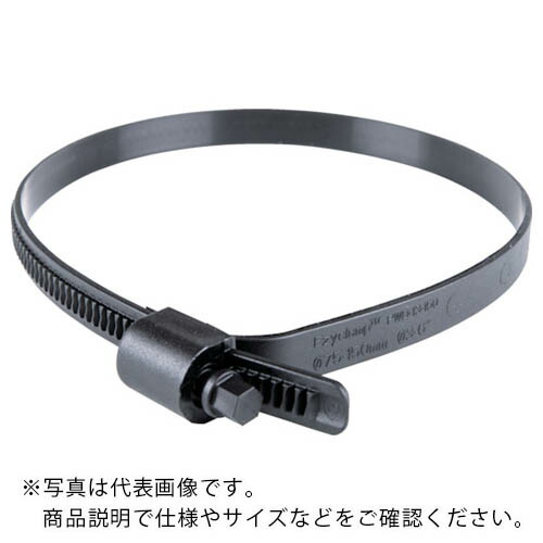 HCL 脂製導管ダンス楽隊 Ezyclamp 締付径25.0~150.0粍 対辺8.0粍 ナイロン12 ( PWD-13-150-SC-PA12-BK ) DIY・工具-その他-花・ガーデン・DIY