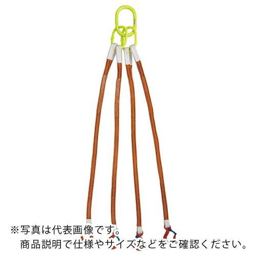 TAIYO ( 綿津見製器産業 ) 4本吊 インカリフティングスリングJIS 5t用×1.5m(1013774) ( 4ILS5TX1.54K )