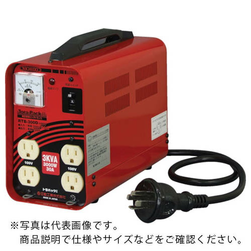 NICHIDO ( 日動工業 ) 変圧器 降圧専用トラパック リングトランス 3KVAA ( RTB-300D-100V )