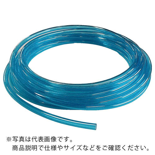 チヨダ ( 千代田通商 ) ポリウレタンチューブ PフレックスチューブCB(透明ブルー)12mm/20m ( 12P-CB 20M )