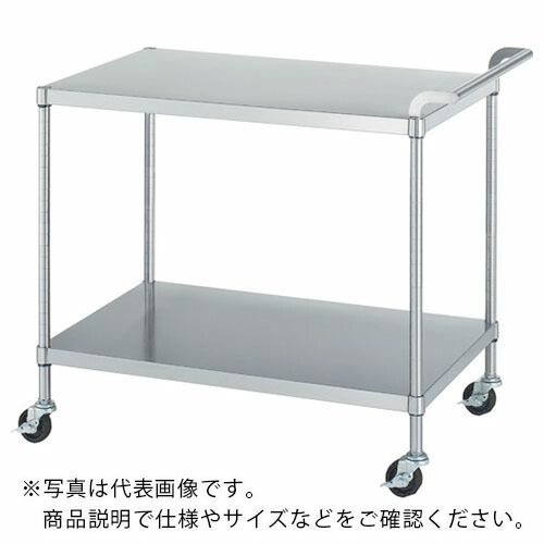 シンコー ステンレス鋼手押し車(SUS430) 全ての存在2段印字機 φ75導電ナイロン車 750×450×800 ( M02-7545-800-NE75_SH ) 【製造業者取寄】