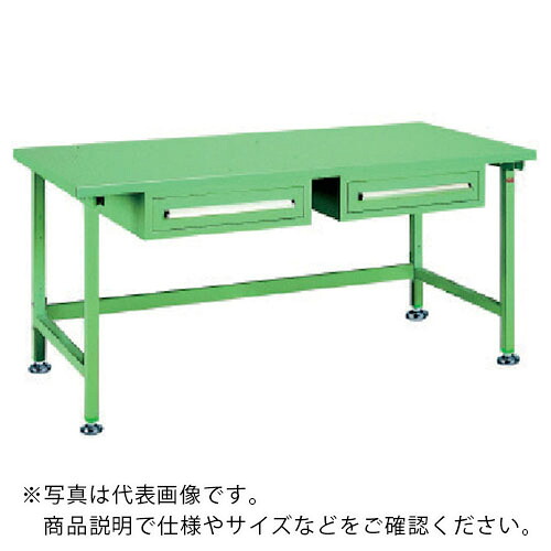 os ( 大阪製罐 ) 中量御役目台 スチール写真天板 間口1800×奥ぶかさ750×高さ750粍 抽き出し付き添い人 ( NBS1872 ) 【製造業者取寄】