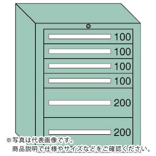 OS ( 大阪製罐 ) 中量キャビネット(7型) 間口793×奥行557×高さ881mm最大積載量800kg ( 7-807 ) 【メーカー取寄】