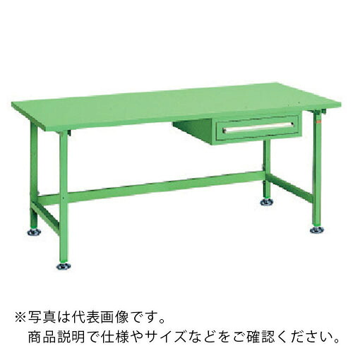 os ( 大阪製罐 ) 中量御勤め台 スチール写真天板 間口1800×奥ふかさ750×高さ750粍 引き出し付き添い人 ( NBS1871 ) 【製造会社取寄】