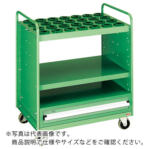 os ( 大阪製罐 ) ツーリングパネルワゴン(引き出し付) 間口825×奥ふかさ556×高さ999粍 保持者24個 ( PD1024D ) 【製造会社取寄】