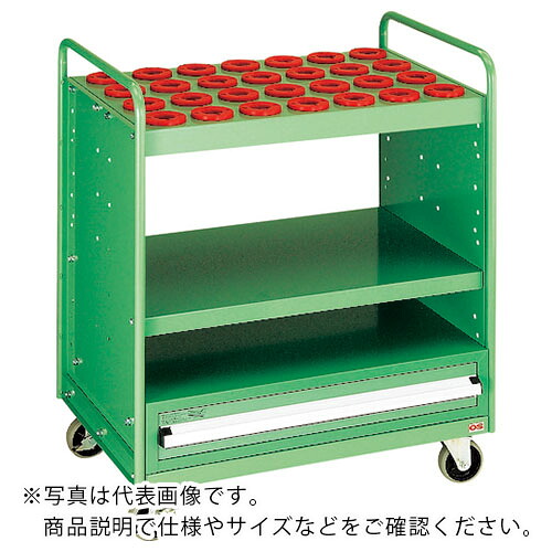 os ( 大阪製罐 ) ツーリングパネルワゴン(引き出し付) 間口825×奥ふかさ556×高さ999粍 保持者24個 ( PN5024D ) 【製造会社取寄】
