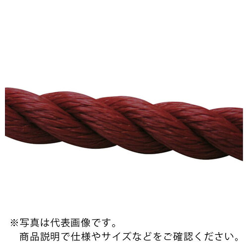 ユタカメイク ロープ PEロープ巻物 9φ×200m レッド ( PE-51 )