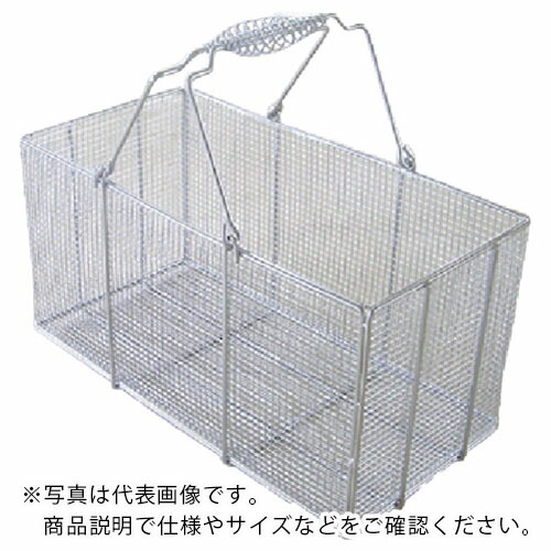 水本 ( 水本機械類製造所 ) ステンレス鋼 洗い濯ぎカゴ(角型) ( WBK-4030 ) 【製造業者取寄】 DIY・工具-花・ガーデン・DIY