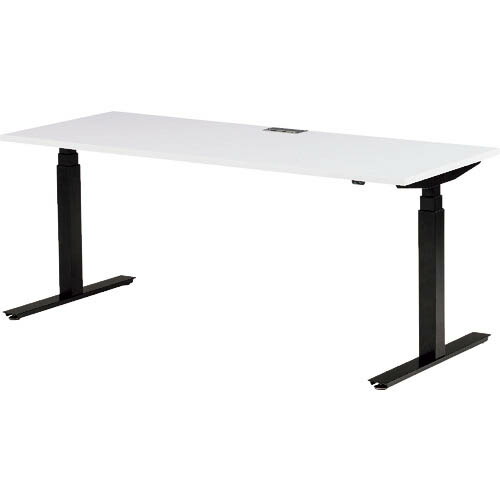 TOKIO ( 藤沢工業 ) 電動昇降式ワークデスク 間口1800×奥行700×高さ700~1250mm ホワイト ( FWD-B187-W ) 【メーカー取寄】