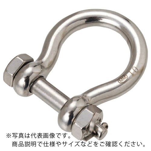 水本 ( 水本機械類製造所 ) ステンレス鋼 オタフクボルト打ちきりシャックル 呼び16粍 ( A-2240 ) 【製造業者取寄】