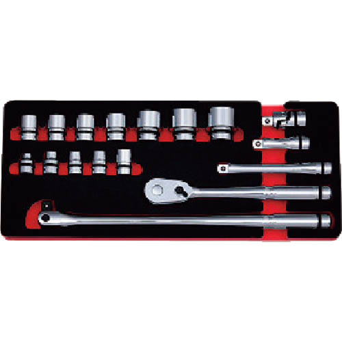 nepros ( 京都機械工具 ) 12.7sq.ソケットレンチセット[17点] ( NTB417A ) 【メーカー取寄】