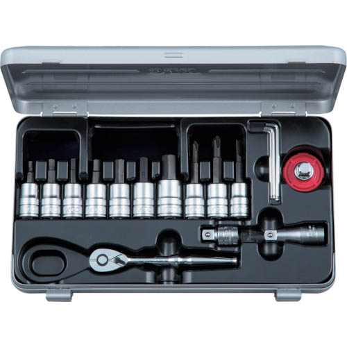 KTC ( 京都機械工具 ) 9.5sq.ショートヘキサゴンビットソケットレンチセット ( TBT3S17HX ) 【製造会社取寄】