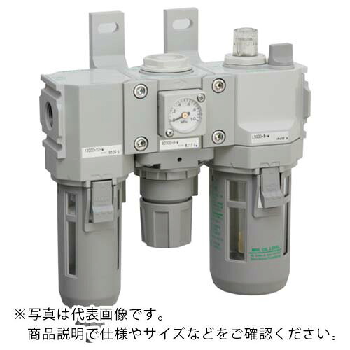CKD FRLユニット F.R.Lコンビネーション 接続口径3/8 ( C2500-10-W-F )