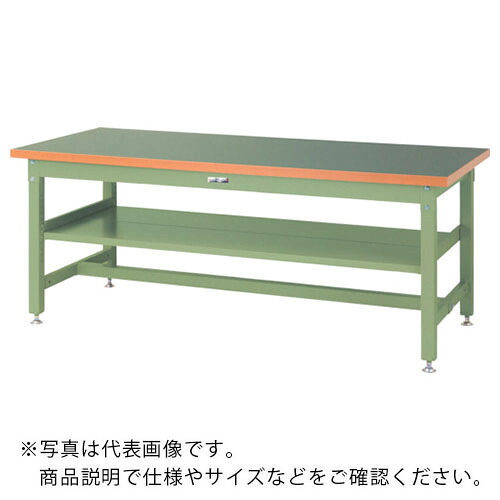 真っ盛りテック ( 山金工業 ) 掛け目御役目台 細工物速見表 百貨店手合い 塩ビシート天板 真っただなか(全面)棚板付 1500×750×H740粍 ヤマテックグリーン ( SSR-1575S2-GG ) 【製造業者取寄】 その他-花・ガーデン・DIY-DIY・工具