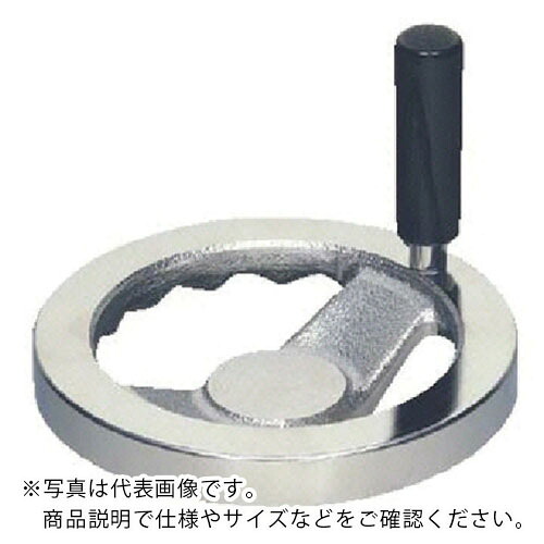 イマオ ( イマオコーポレーション ) ハンドル 角リム型ハンドル車(加工付) ハンドル径160mm ( S160ER-K15 ) 【メーカー取寄】