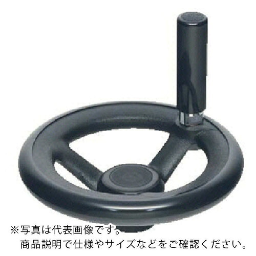 イマオ ( イマオコーポレーション ) ハンドル 丸リム型エンプラハンドル車(加工付) ステンレス ( RP125ER-SUS-H16 ) 【メーカー取寄】