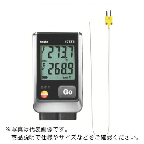 TESTO ( テストー ) 温度ロガK熱電対針金タイプ2chセット ( TESTO175T3-SET2 ) 【メーカー取寄】